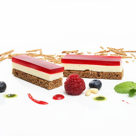 Cheese Appetizer with Raspberry Jam, Herbs and Berries