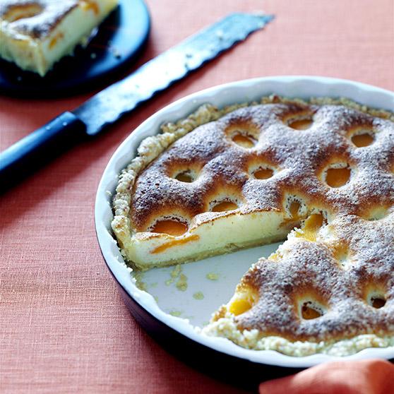 Gluten-free apricot tart