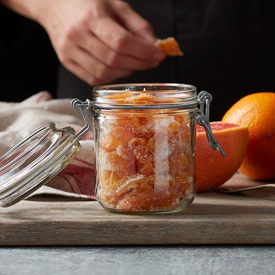 Candied fruit peel