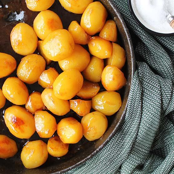 Browned potatoes