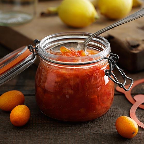 Citrus fruits marmalade with banana