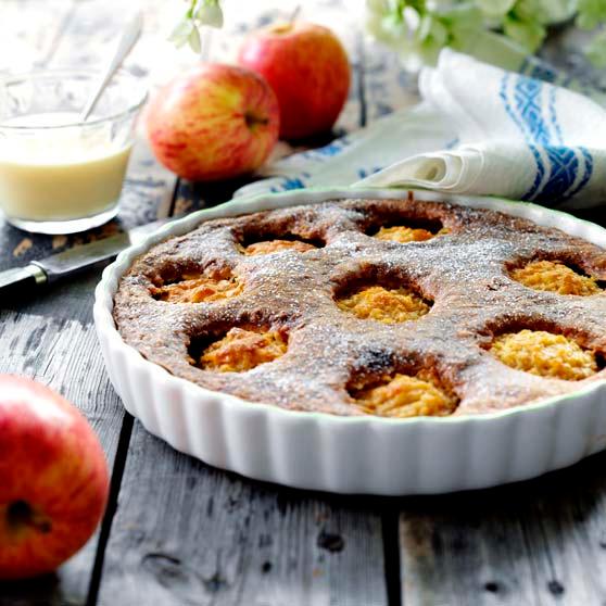 Coconut apple cake