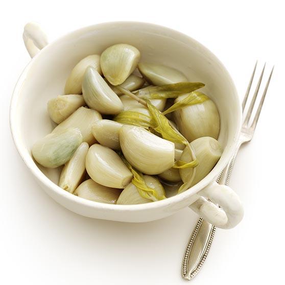 Marinated garlic cloves
