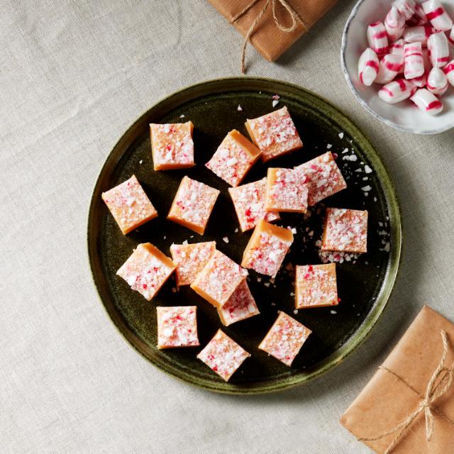 Polkagris fudge