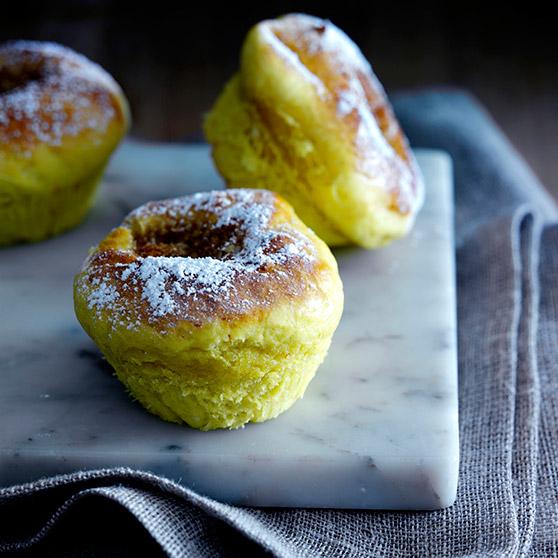 Saffron and coconut buns