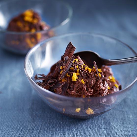 Chocolate and orange semifreddo