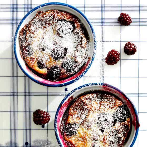 Small blackberry tarts