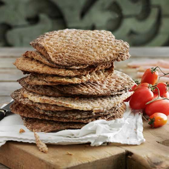 Spiced rye crispbread