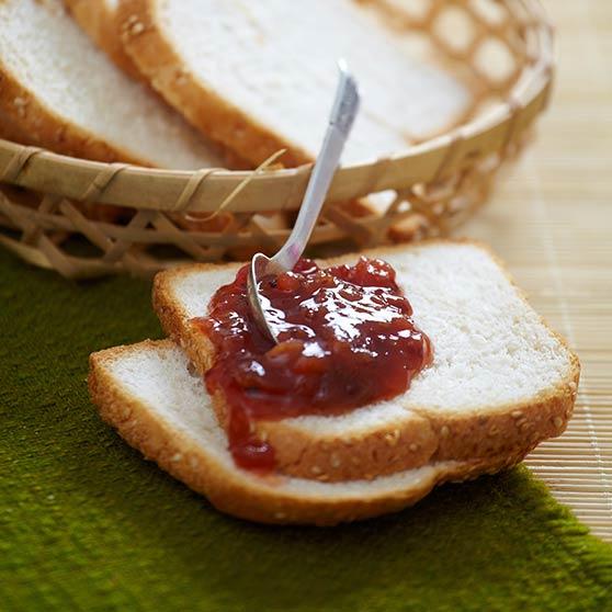 Sweet redcurrant and gooseberry jam