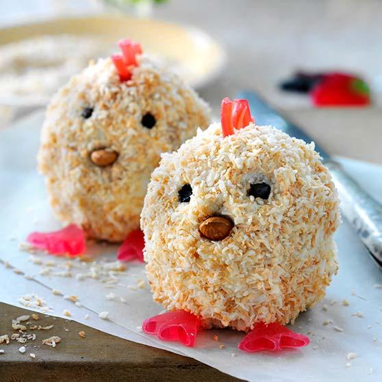 Easter chick muffins