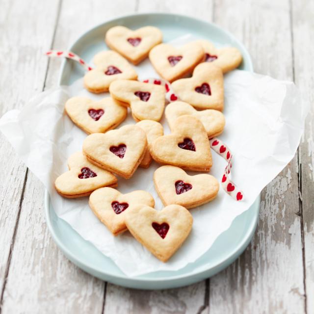 Raspberry hearts