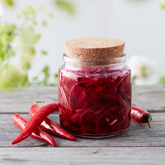 Red onion and chilli pickle