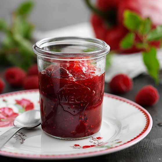 Red pepper and raspberry marmalade