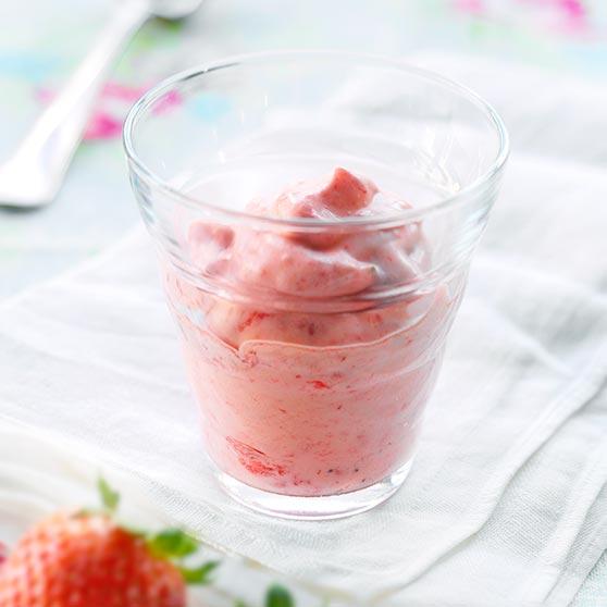 Strawberry mousse