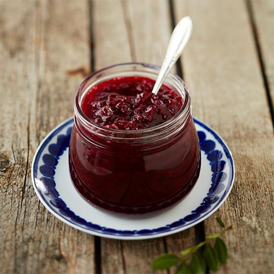Traditional lingonberry jam