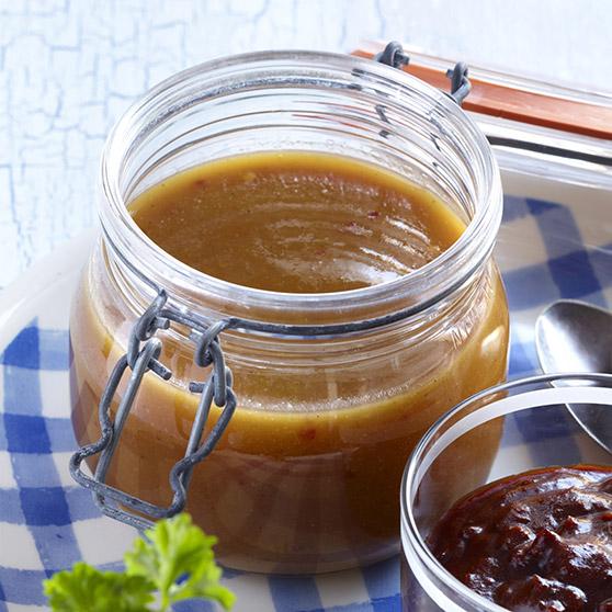 Apricot sauce for serving with grilled food