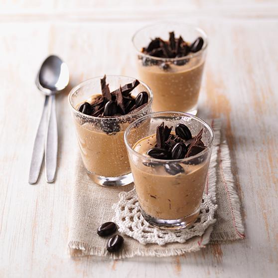 Coffee and walnut mousse