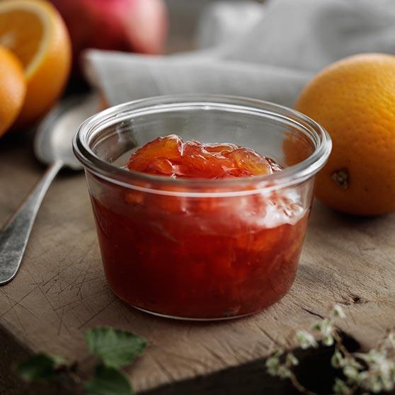 Pomegranate and orange marmalade