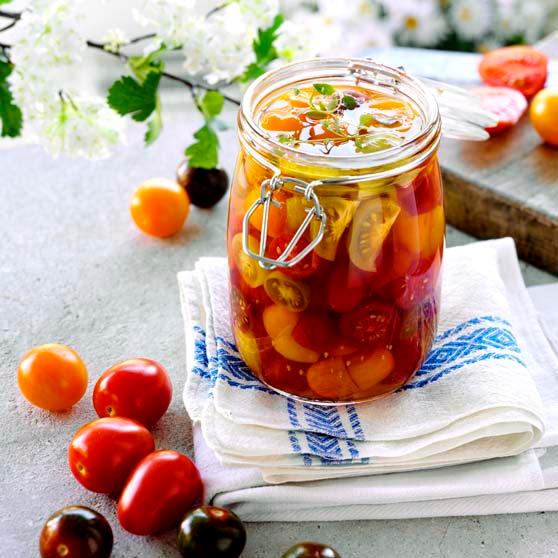Preserved cherry tomatoes