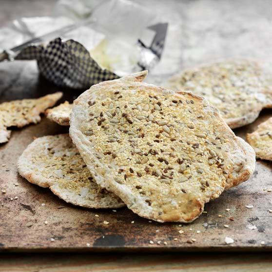 Seeded crispbread