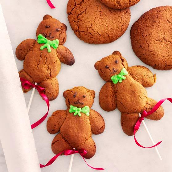 Teddybear gingerbread biscuits